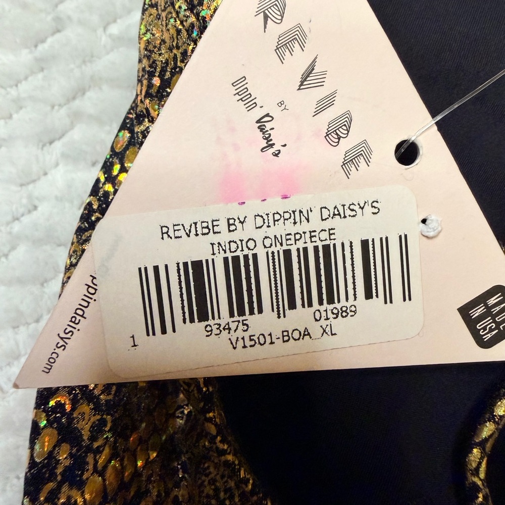 Dippin' Daisy's Metallic Snake Print One Piece - Picture 5 of 9